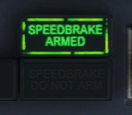 Speedbrake armed